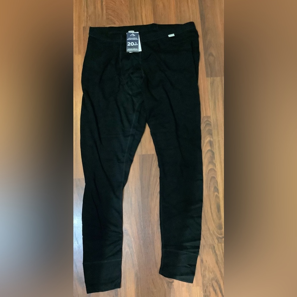 NWT Men’s Merino Tech 250g Midweight  Black Pants XXL